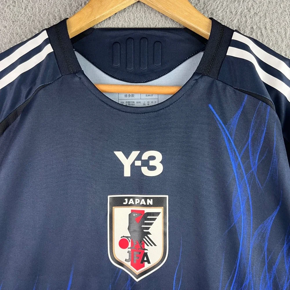 Adidas Y-3 Yohji Yamamoto Japan National Team Jersey Long Sleeve Blue Slim